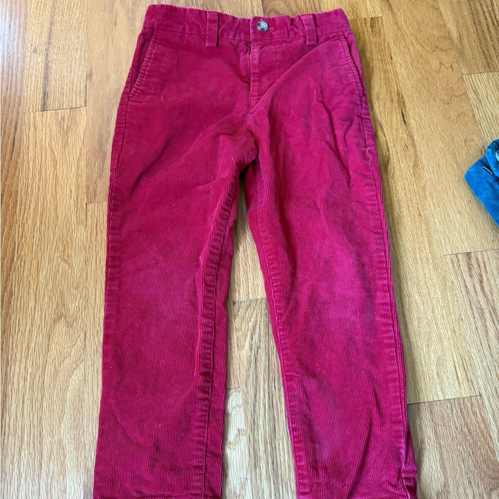 Vineyard Vines Red Corduroy Pants